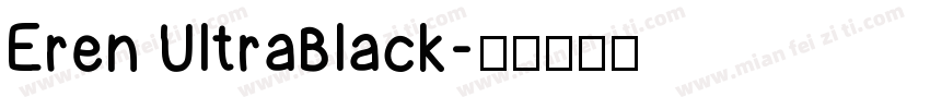 Eren UltraBlack字体转换